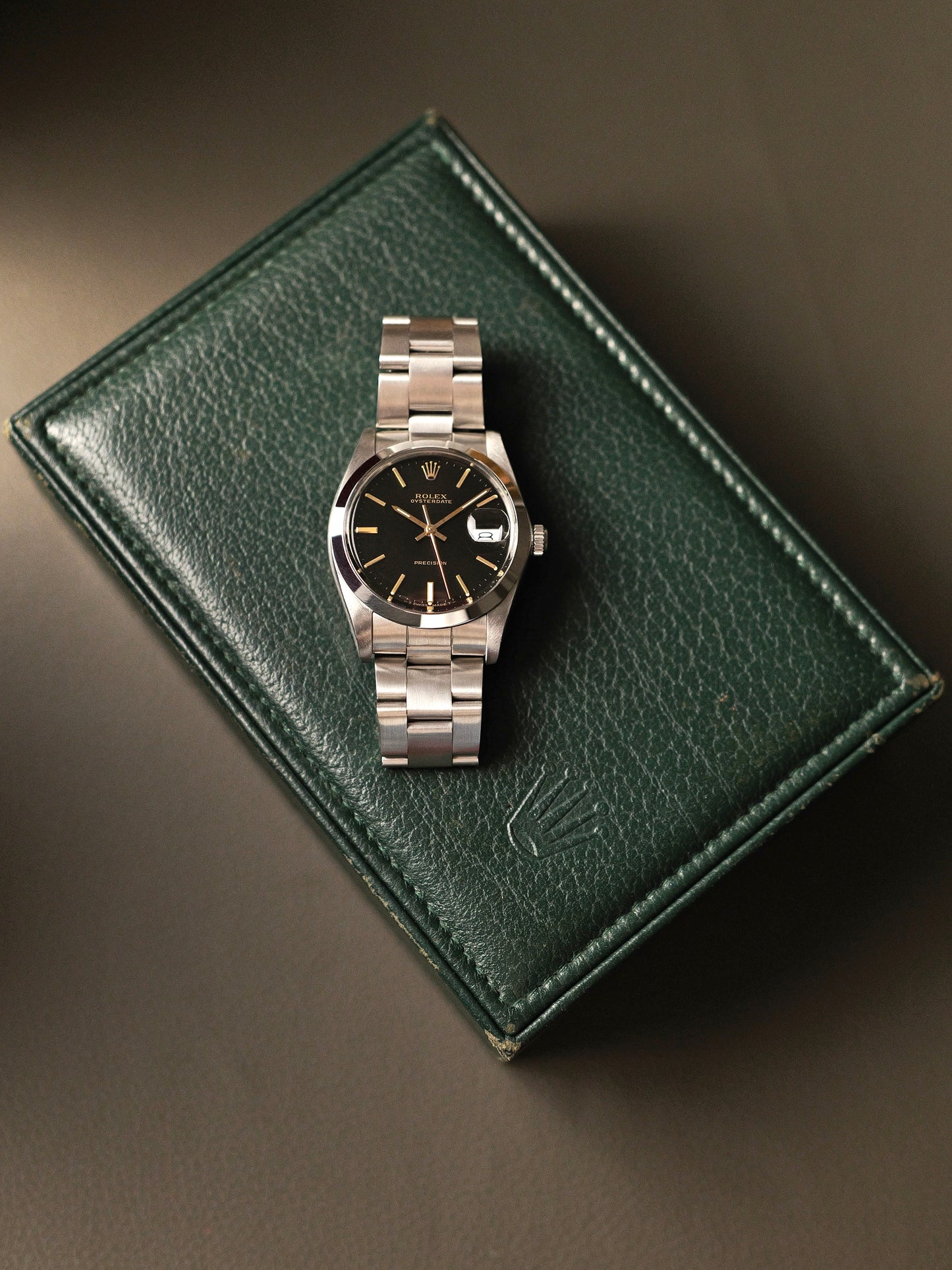 Rolex OysterDate Precision “Black Gilt” w/ Box Ref. 6694 (circa 1987)