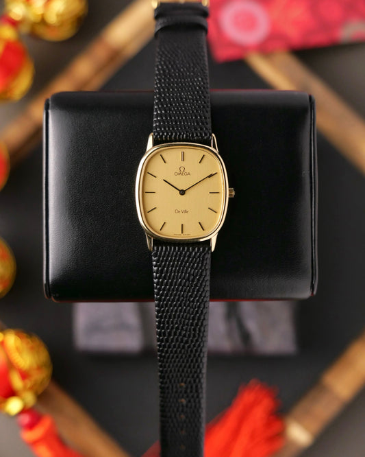 Omega De Ville “Ellipse” Brushed Golden Dial Ref. 191.0220 (circa 1984)