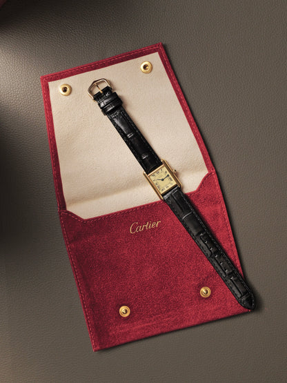 Cartier Must de Cartier Tank Vermeil “Lemon Roman” SM Ref. 366001 (circa 1970s)