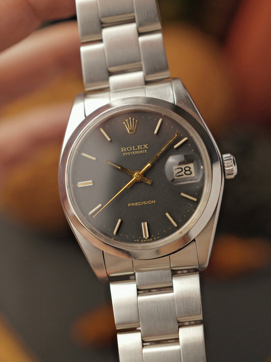 Rolex Oysterdate Precision “Black Gilt” w/ Box & Papers Ref. 6694 (circa 1982)