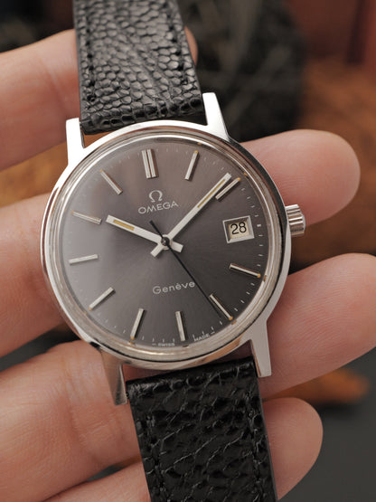 Omega Geneve Grey Dial Date Ref. 136.0104 (circa 1975)