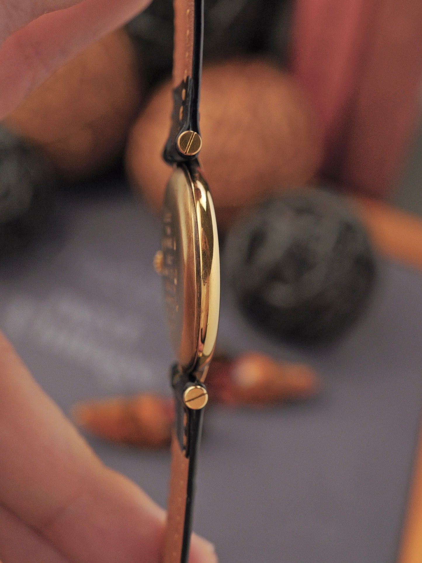 Cartier Vendôme Vermeil Trinity Dial LM Ref. 590003 (circa 1990s)