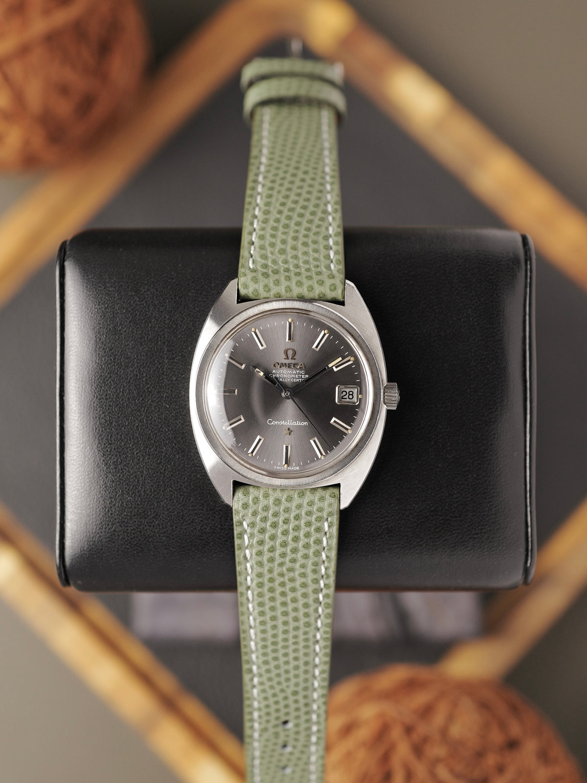 Omega Constellation C Steel Date “Anthracite Sunburst” Ref. 168.017 (circa 1969)