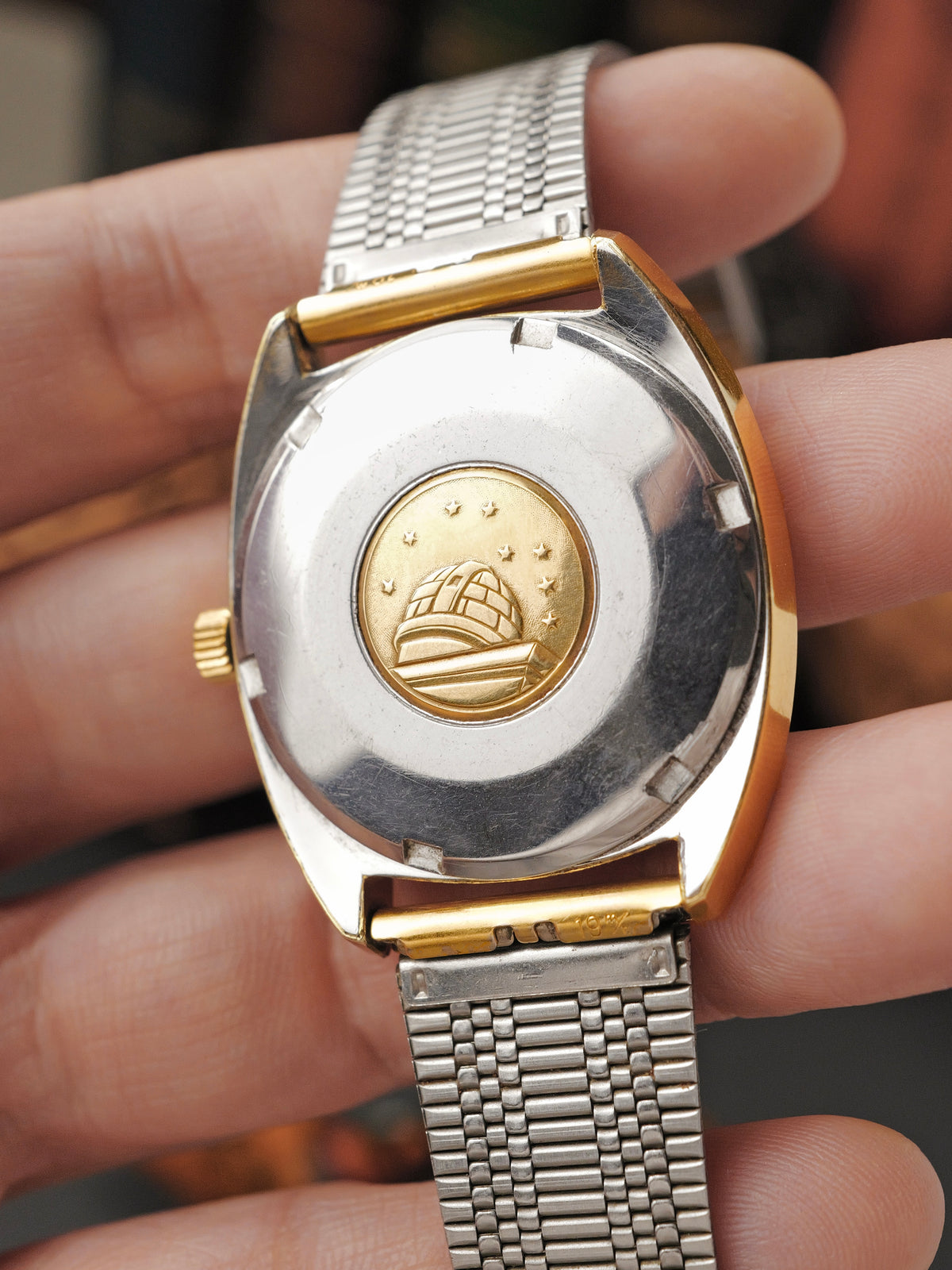 Omega Constellation C Gold-Capped Day-Date “Champagne Linen” Ref. 168.029 (circa 1969)