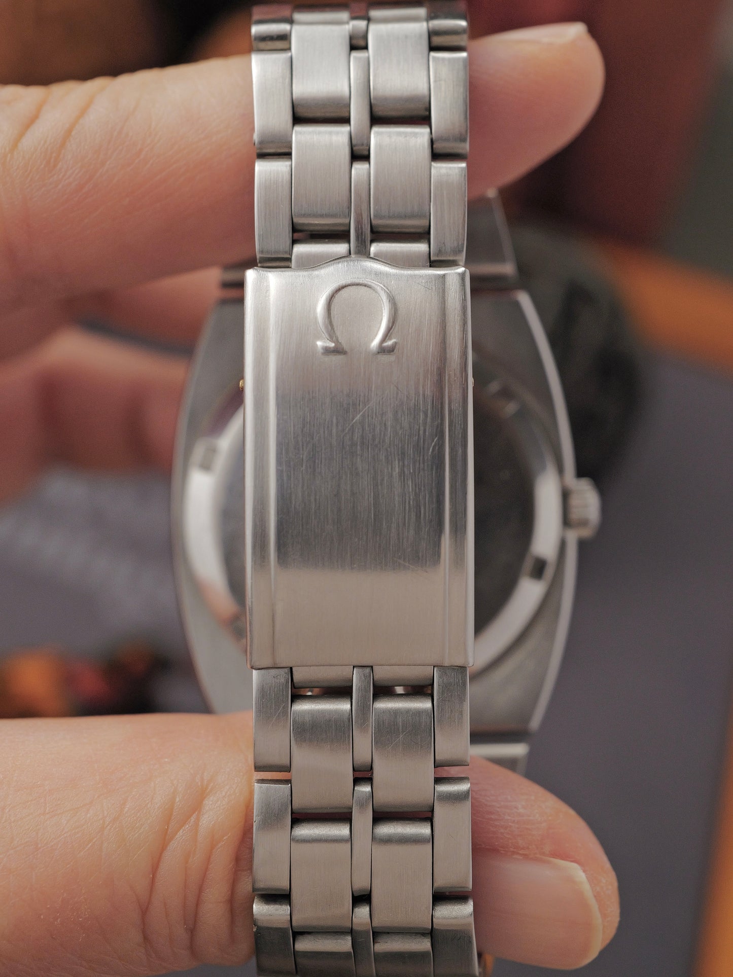 Omega Constellation Jumbo TV Cushion Integrated Bracelet Ref. 168.046/368.846 (circa 1969)