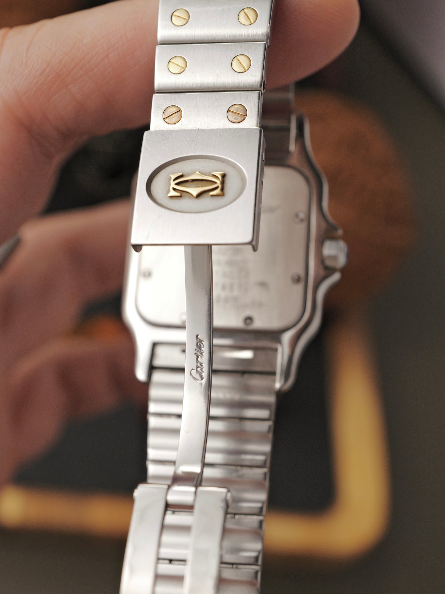 Cartier Santos Galbée Steel & 18K Gold w/ Box Ref. 187901 (circa early 80s)