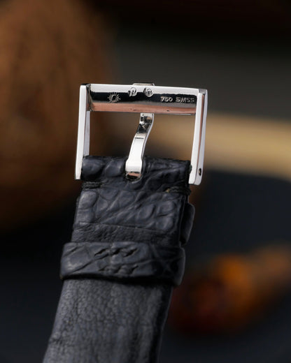 Piaget Protocole Onyx Diamond 18K White Gold Ultra-Thin Ref. 9150 (Circa 1980s)