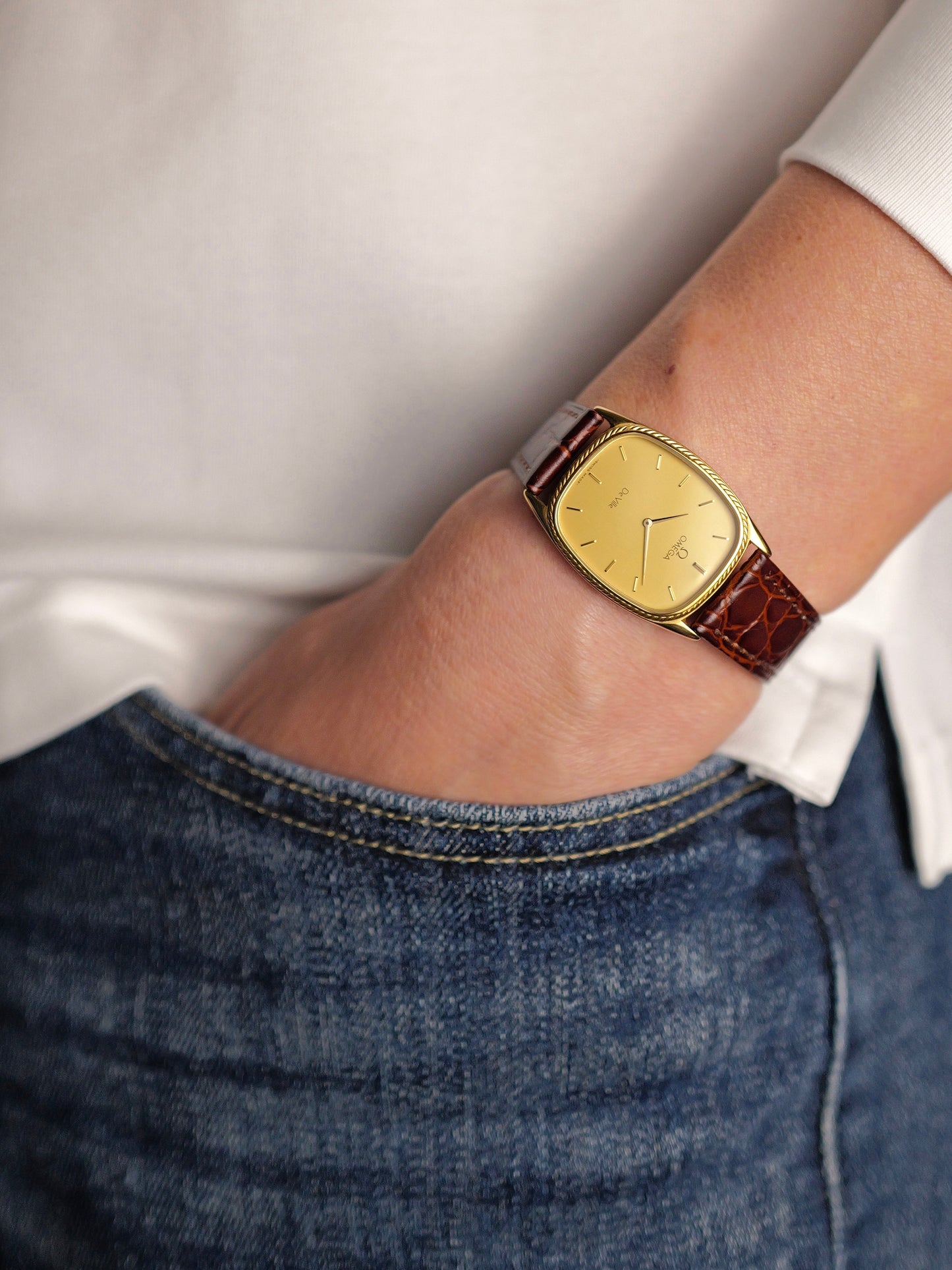 Omega De Ville “Ellipse” Rope Bezel Ref. 191.0168 (circa 1982)