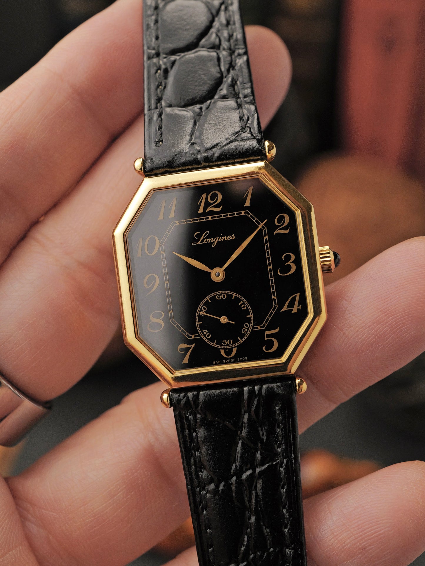 Longines Octagon Large “Black Breguet” Ref. 3209 (circa 1980s)