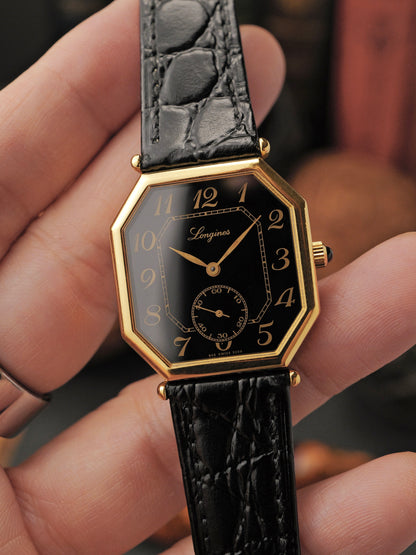 Longines Octagon Large “Black Breguet” Ref. 3209 (circa 1980s)