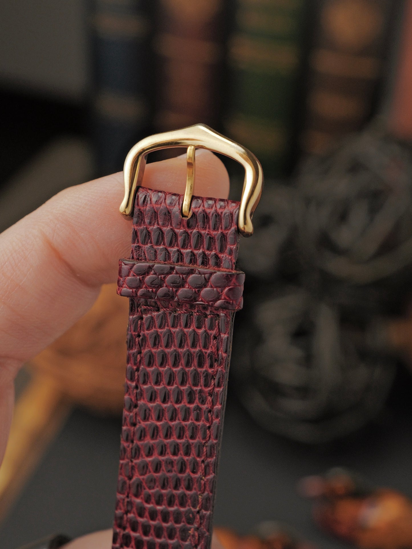 Cartier Vendôme Vermeil Burgundy Dial LM Ref. 1708 (circa 1980s)