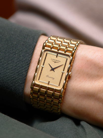 Longines Art Deco Tank Ref. MZ5712 'Champagne Dial' (Circa 1980s)