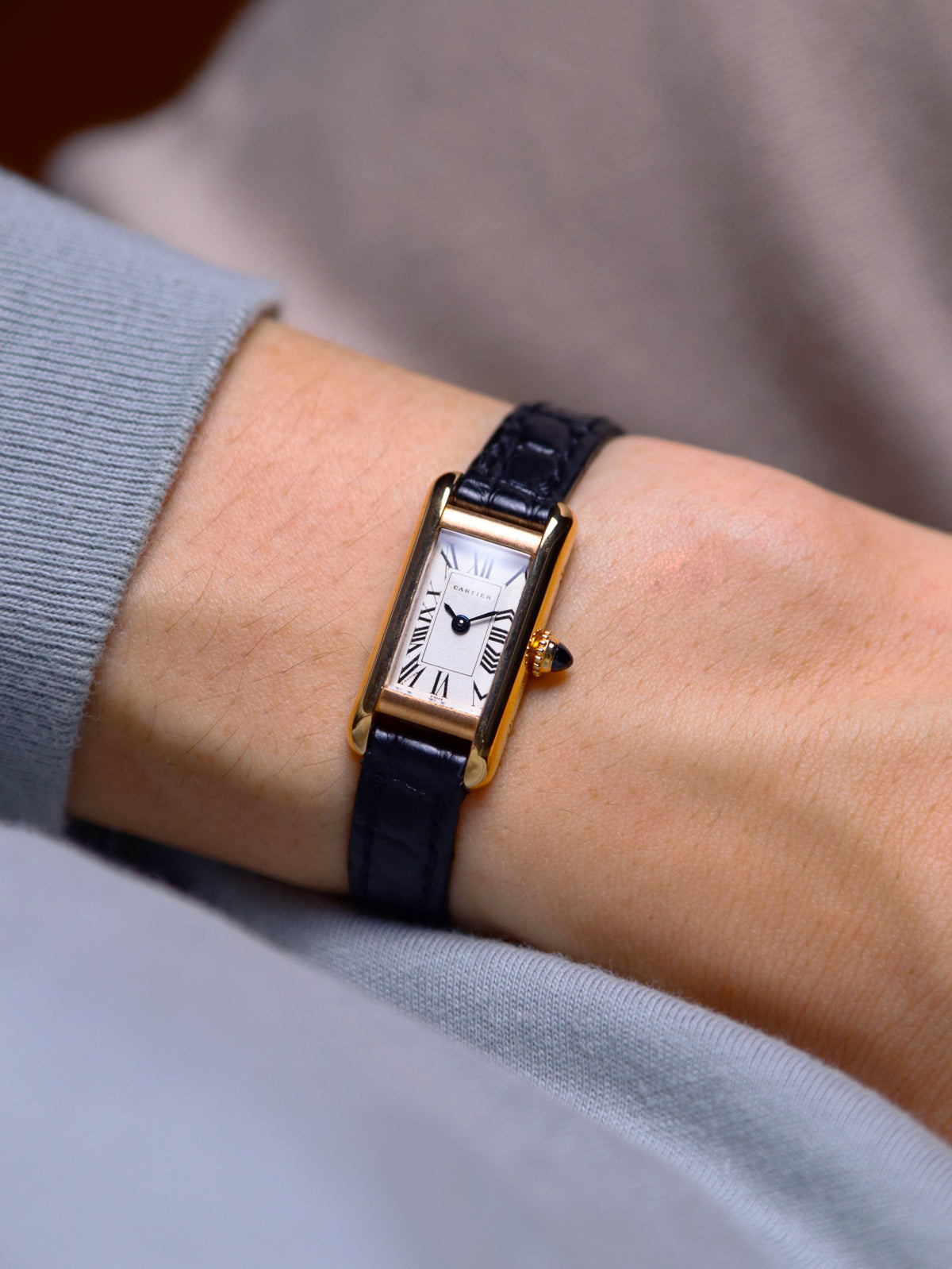 Cartier Tank Allongée Small Ref. 828004 18k Yellow Gold (Circa 1990s)