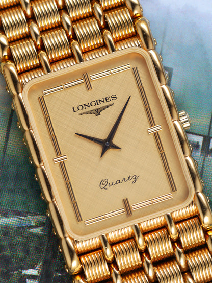 Longines Art Deco Tank Ref. MZ5712 'Champagne Dial' (Circa 1980s)