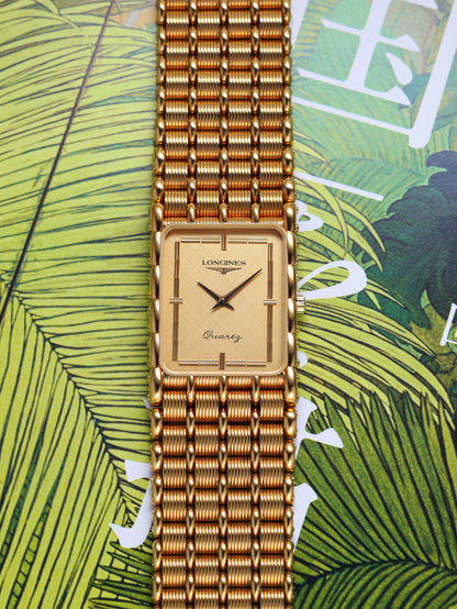 Longines Art Deco Tank Ref. MZ5712 'Champagne Dial' (Circa 1980s)
