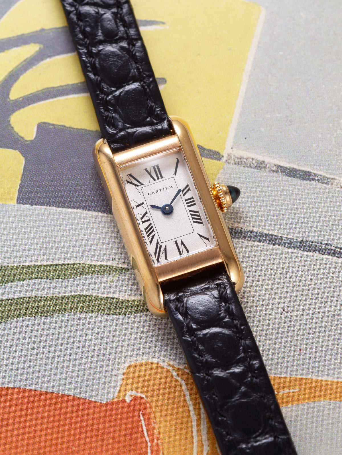Cartier Tank Allongée Small Ref. 828004 18k Yellow Gold (Circa 1990s)