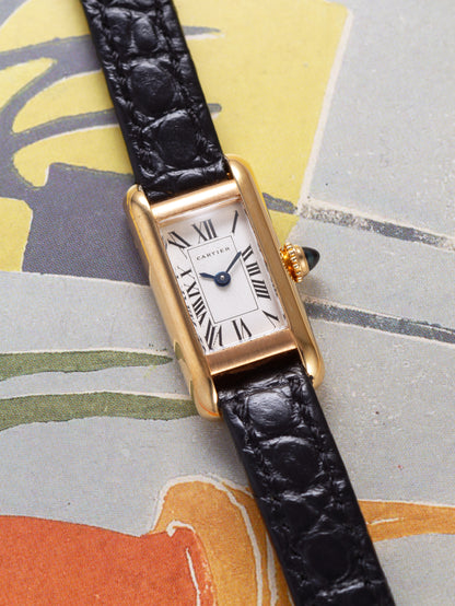 Cartier Tank Allongée Small Ref. 828004 18k Yellow Gold (Circa 1990s)