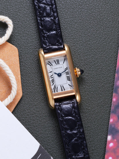 Cartier Tank Allongée Small Ref. 828004 18k Yellow Gold (Circa 1990s)
