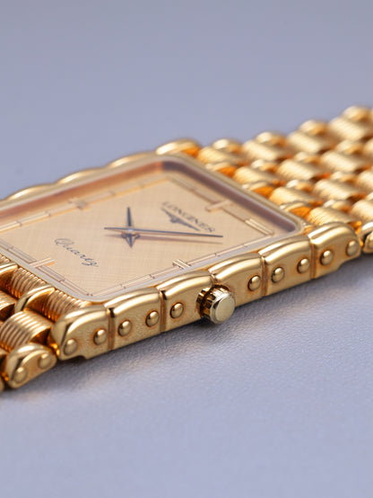 Longines Art Deco Tank Ref. MZ5712 'Champagne Dial' (Circa 1980s)