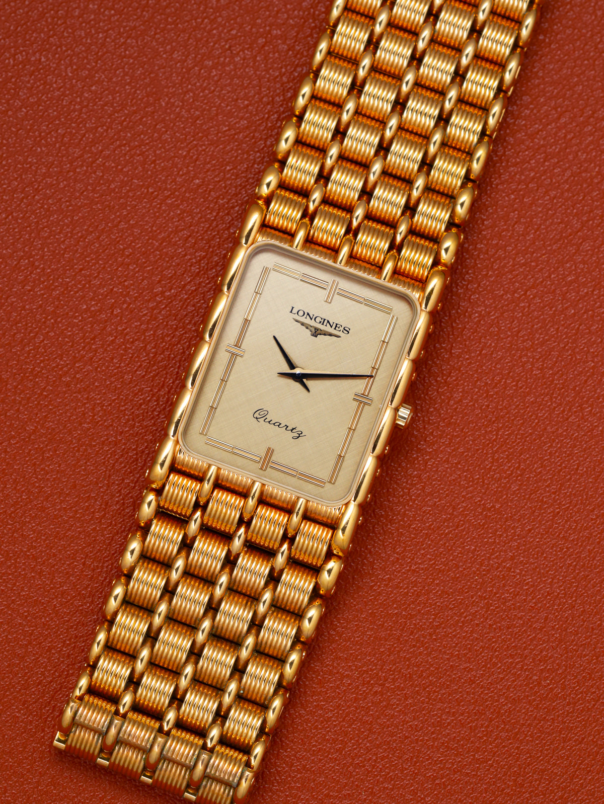 Longines Art Deco Tank Ref. MZ5712 'Champagne Dial' (Circa 1980s)