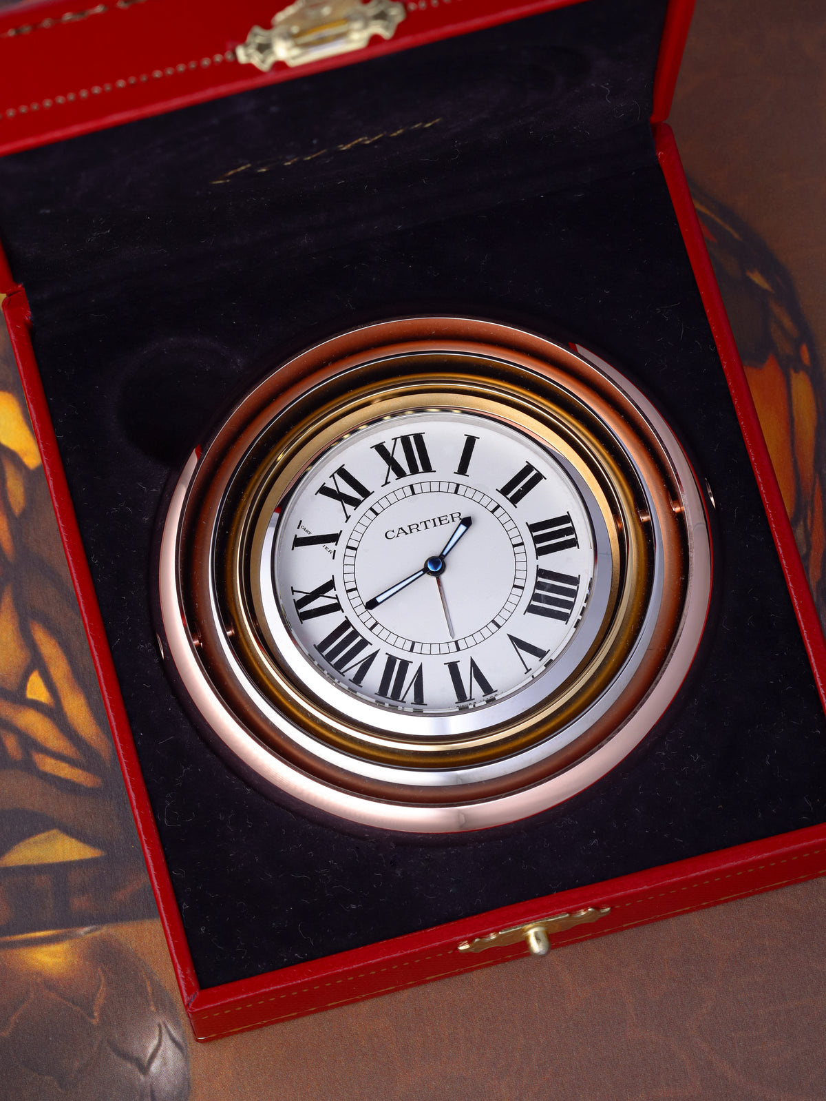 Cartier Trinity De Cartier Desk Clock Ref. 2859 (Circa Mid-2000s)