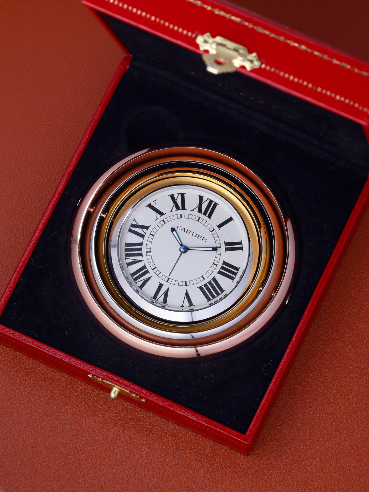 Cartier Trinity De Cartier Desk Clock Ref. 2859 (Circa Mid-2000s)