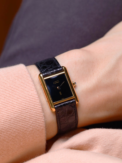 Cartier Must De Cartier Tank Vermeil SM Ref. 366001 (Circa 1990s)