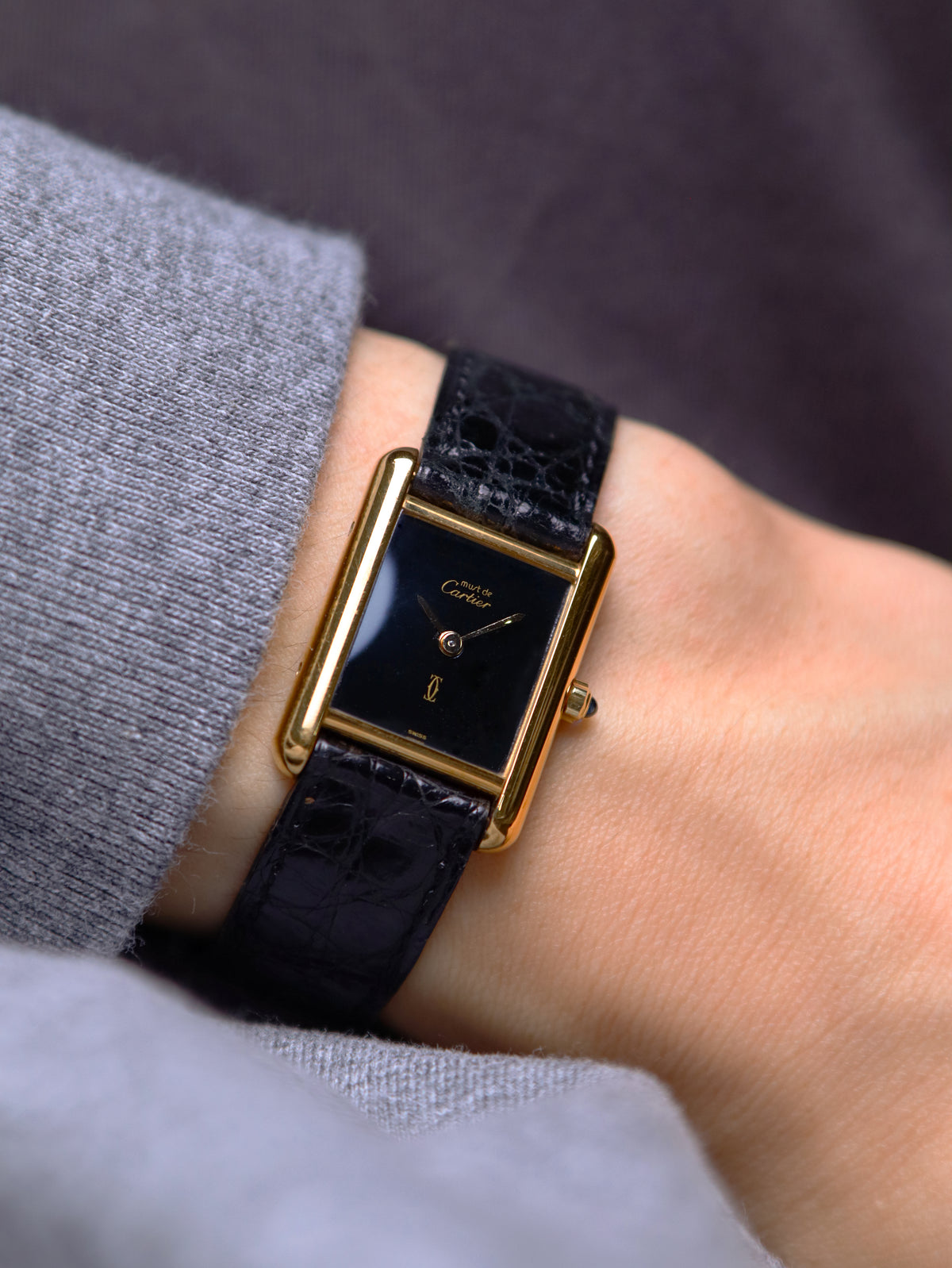 Cartier Must De Cartier Tank Vermeil SM Ref. 366001 (Circa 1990s)