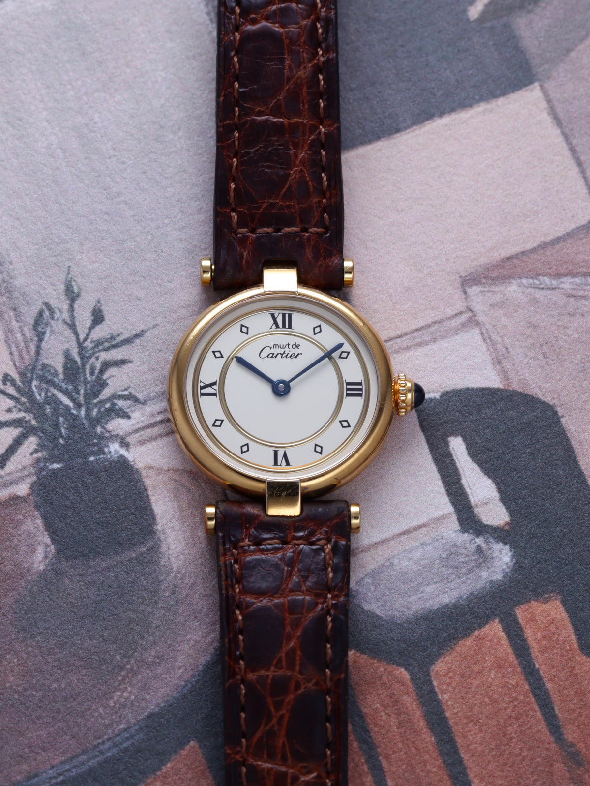 Cartier Vendôme Vermeil SM Ref. 590004 (Circa 1989)