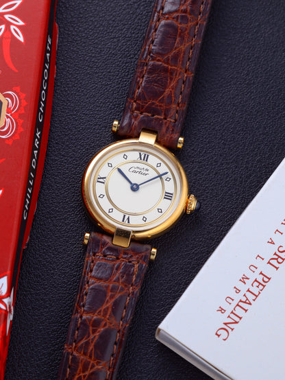 Cartier Vendôme Vermeil SM Ref. 590004 (Circa 1989)