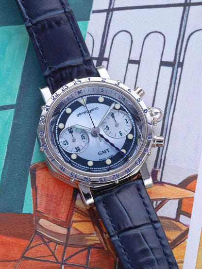 Gérald Genta GMT Chronograph Platinum Ref. G.3503.7 'Mother of Pearl' (Circa 1980-90s)