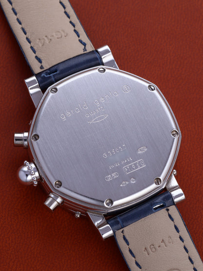 Gérald Genta GMT Chronograph Platinum Ref. G.3503.7 'Mother of Pearl' (Circa 1980-90s)