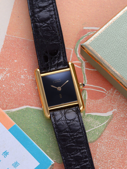 Cartier Must De Cartier Tank Vermeil SM Ref. 366001 (Circa 1990s)