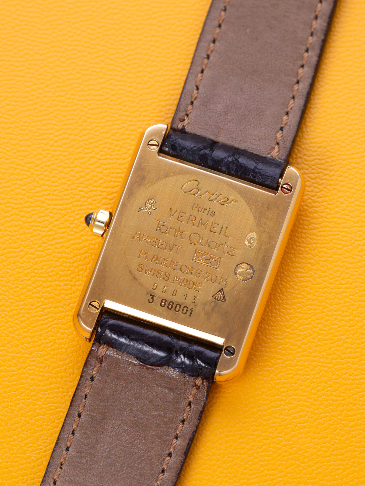 Cartier Must De Cartier Tank Vermeil SM Ref. 366001 (Circa 1990s)