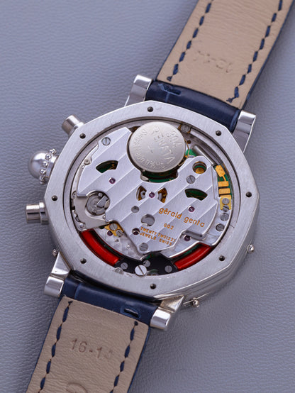 Gérald Genta GMT Chronograph Platinum Ref. G.3503.7 'Mother of Pearl' (Circa 1980-90s)