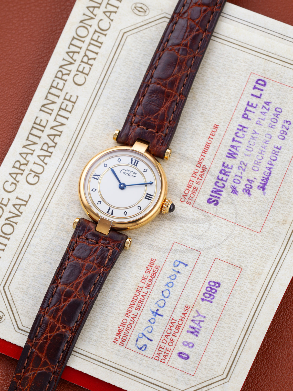 Cartier Vendôme Vermeil SM Ref. 590004 (Circa 1989)