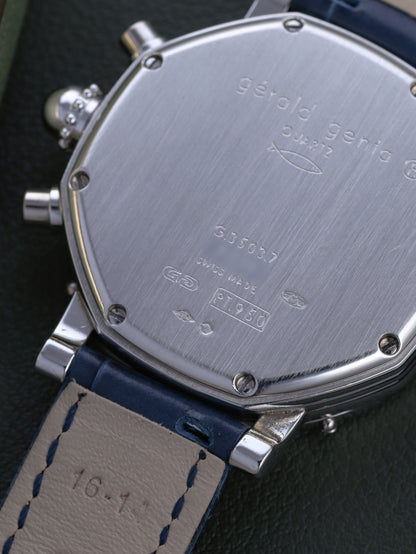 Gérald Genta GMT Chronograph Platinum Ref. G.3503.7 'Mother of Pearl' (Circa 1980-90s)