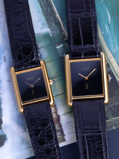 Cartier Must De Cartier Tank Vermeil SM Ref. 366001 (Circa 1990s)