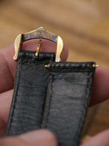 Cartier Tank Vermeil “Must de Cartier” Manual-Winding Black LM (circa 1980s)